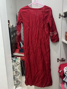 Maroon Embellished Kurti