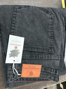 Dark Gray Denim Jeans