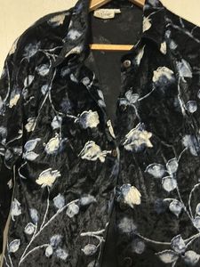 Floral Velvet Shirt