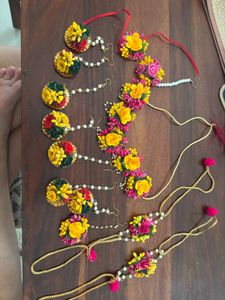 Haldi Floral Jewelry Set
