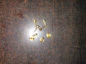 (Purple+ Red) Gold Studs