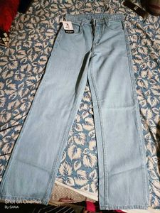 Light Blue Wide Leg Jeans(NEW)
