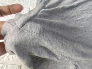 Gray Split-Front Maxi Tee Dress