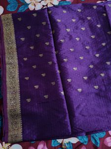 Purple Banarasi Saree