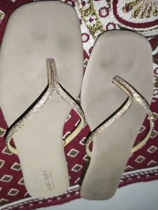 Elegant Sparkly Flip-Flops