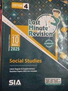 Last Minute Revision Social Studies - Class 10