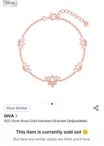 giva kamalam rose gold bracelet