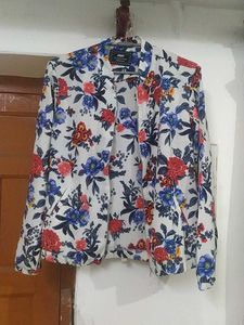 Floral Print Blazer
