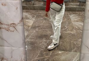 White Straight Fit Jeans