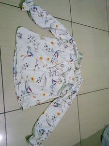 White Floral Top