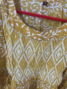 Yellow Floral Print Maxi Dress