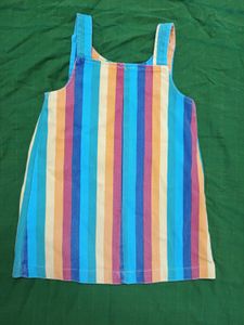 Rainbow Colour Dress And Night Suit For Girls