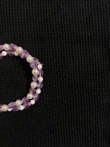 Lilac Pearl Bracelets