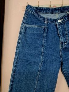 Wide Leg Denim Jeans