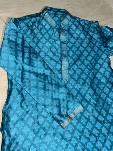 Teal Blue Kurta
