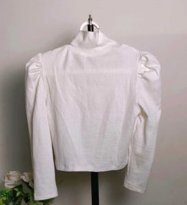 Cutout Ribbed Button-Up Top