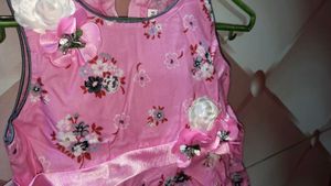 Floral Print Frock For Girls