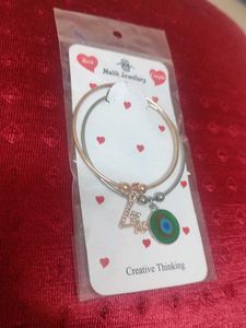Charm Bangle Bracelet Combo Set