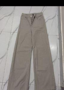 Wide Leg Beige Pants Size - 24