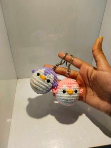 Crochet Penguin Keychains