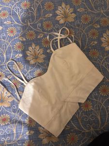 Orignal Bardot White Corset Crop Top