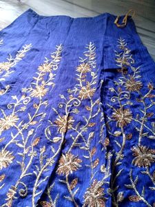 Beautiful Blue Lehenga Skirt With Duppatta....