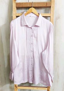 Levender Colour Satin Shirt Size-44-46