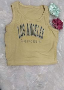 Crop Top With Free Scrunchies
