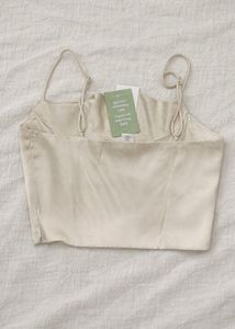 Elegant Creamy Corset Top