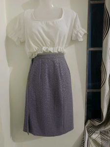 Korean Lavender Skirt