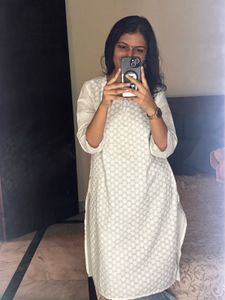 White Cotton Kurta