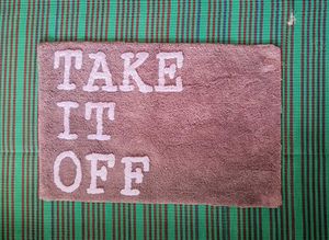 "Take It Off" Bath Mat