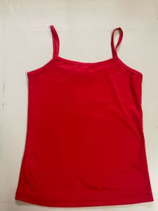 Red Spaghetti Strap Tank Top