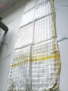 Elegant White Dupatta