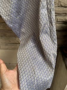 Lavender Gold Toned Banarasi Cotton Suit Set