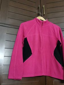 Champion Women Pink Fleece Jacket