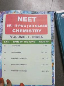 12 Th CHEMISTRY NEET 3 Volumes