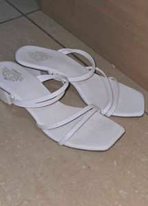 White Strappy Heels