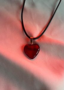 Red Heart Pendant Necklace