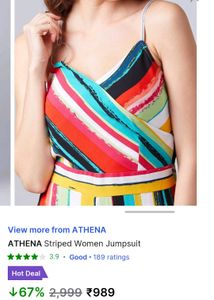 Athena Multicolour Jumpsuit 😍