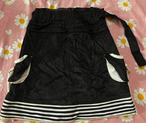 Black And White Mini Skirt