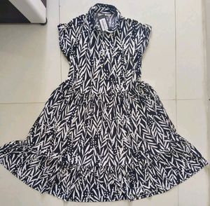 Knee Length Floral Dress for Women