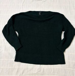 Forever 21 Dark Green Knit Sweater