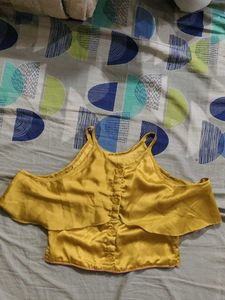 Pink &amp; Gold Ethnic skirt croptop