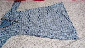 Blue Printed Kurta