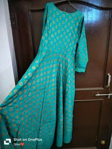 Sky-blue Gawn kurti