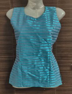 Blue Sleeveless Top