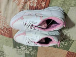 Cute Pink &amp; White Sneakers
