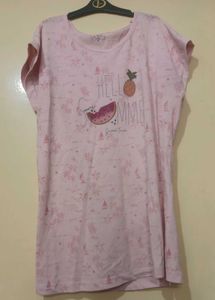 Pink Summer Print T-Shirt