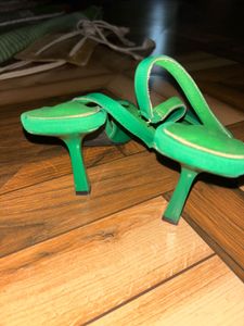 Green Pointed Heels